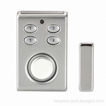 Wireless Solar Power Door Alarm, Programmable 4-digit Security Code, Auto-reset Alarm Function
